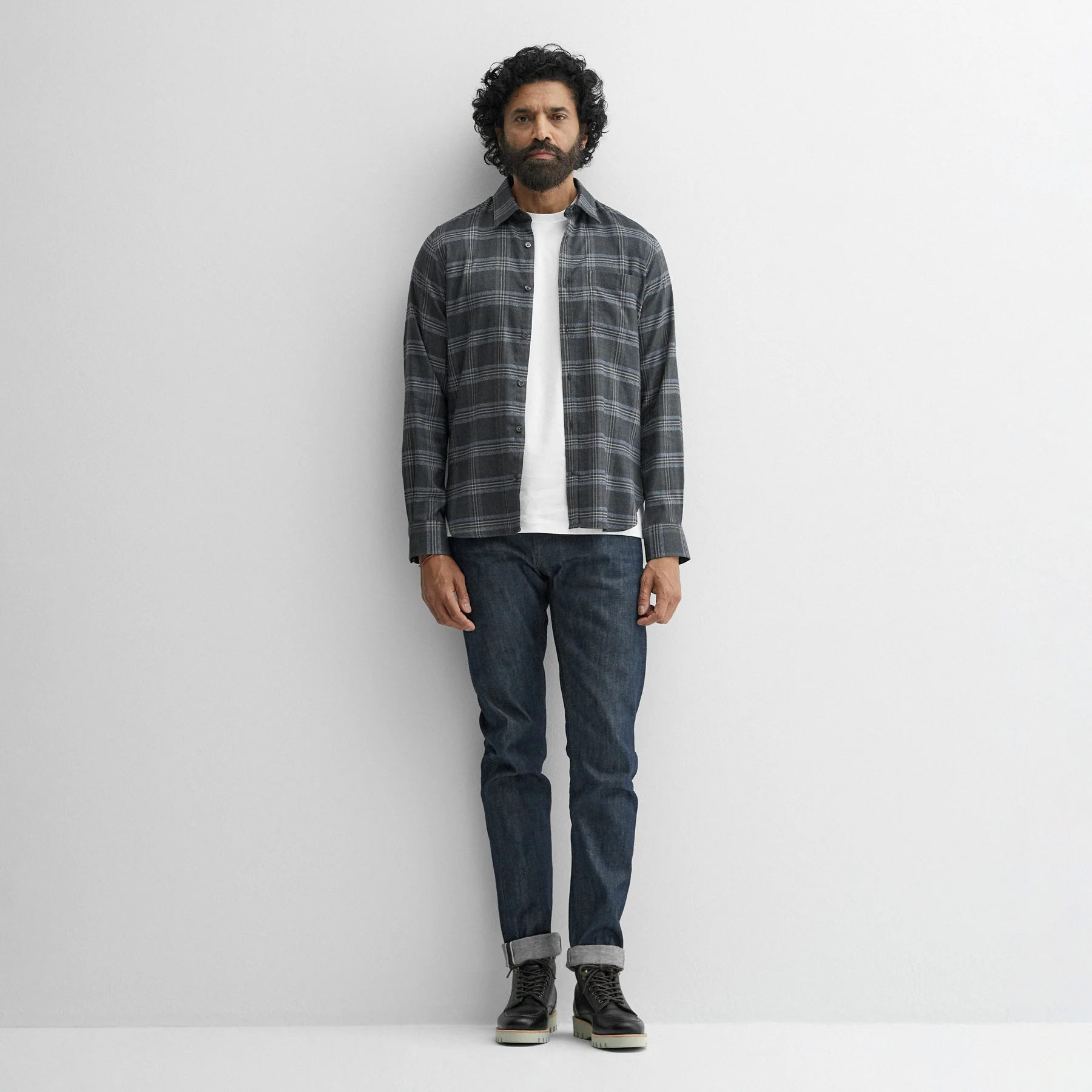 Censo Charcoal/Grey Check - Image 10