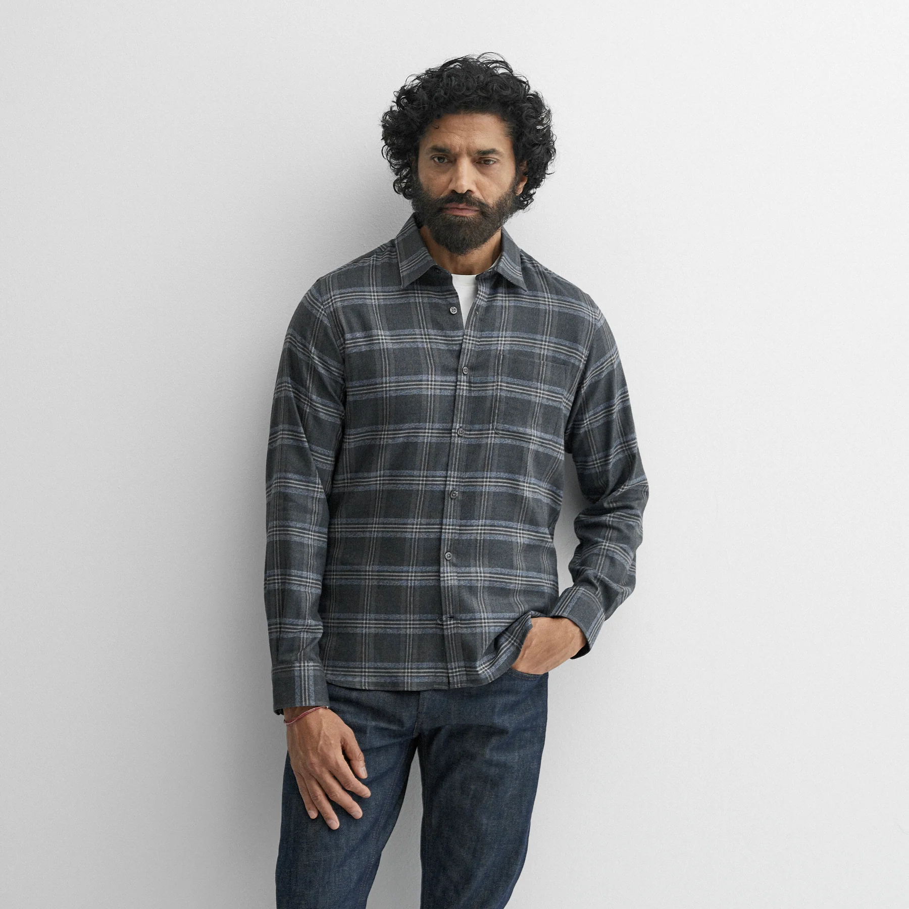 Censo Charcoal/Grey Check - Image 3