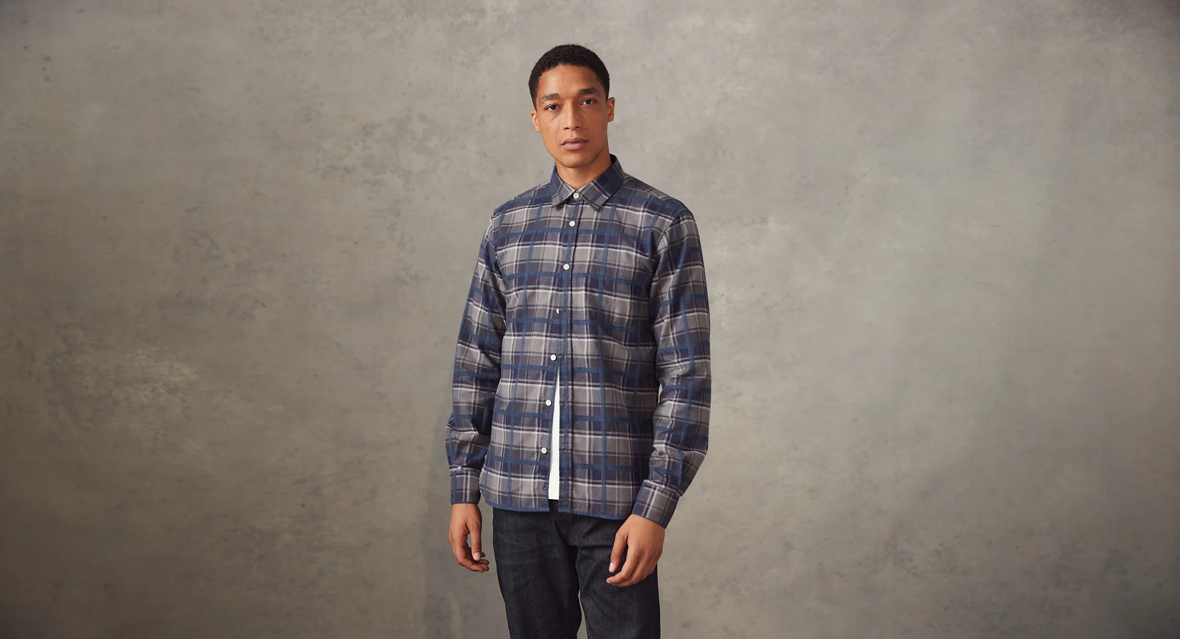 Censo Grey Blue Check - Image 4
