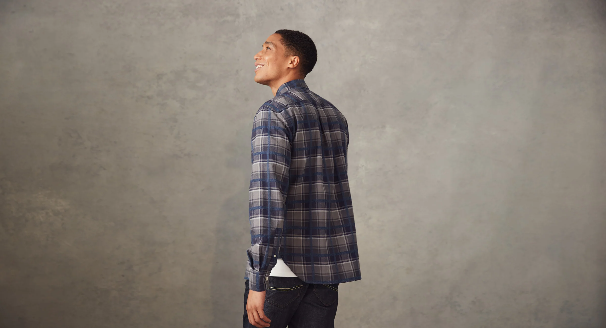 Censo Grey Blue Check - Image 6