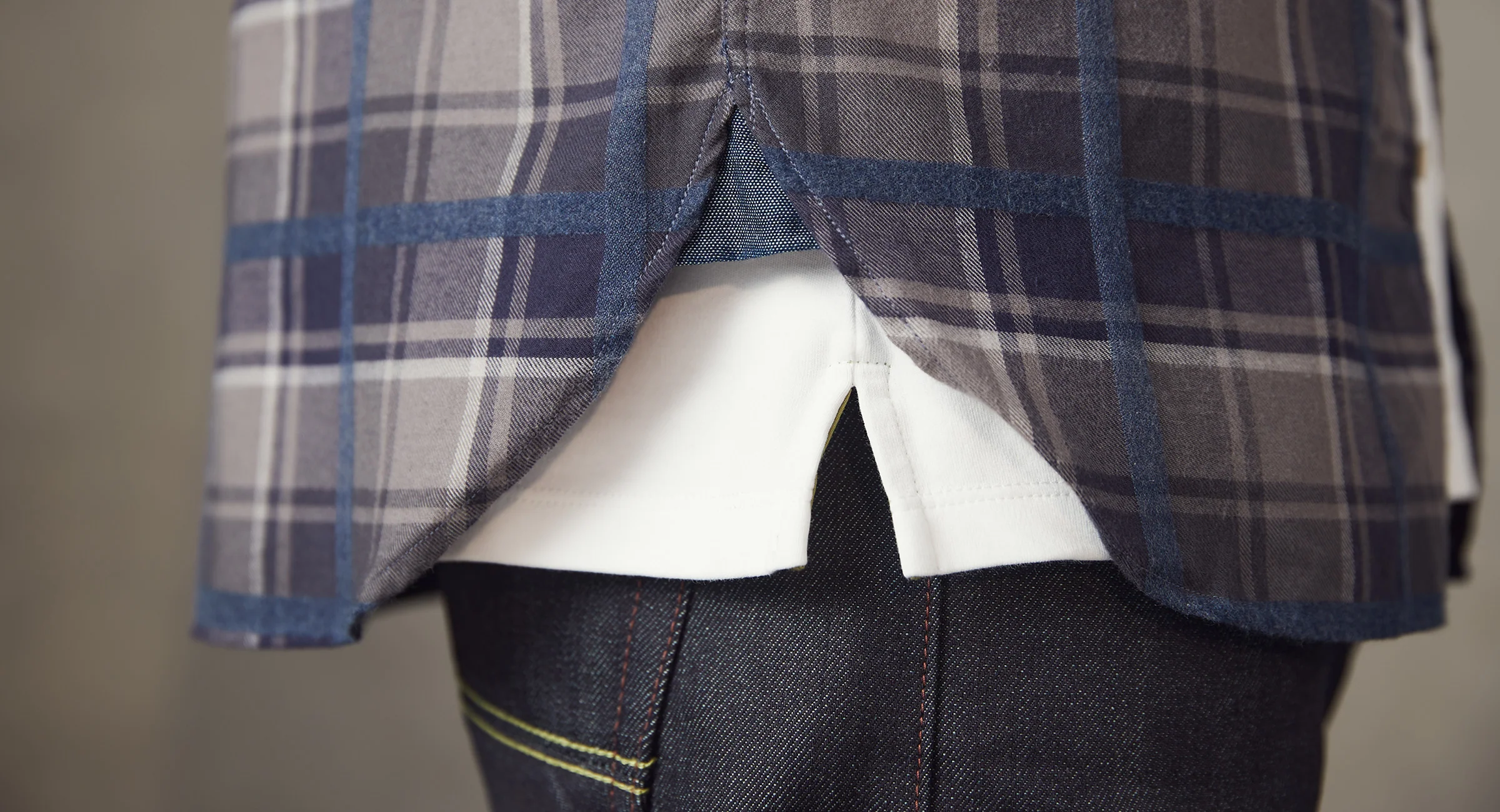 Censo Grey Blue Check - Image 7