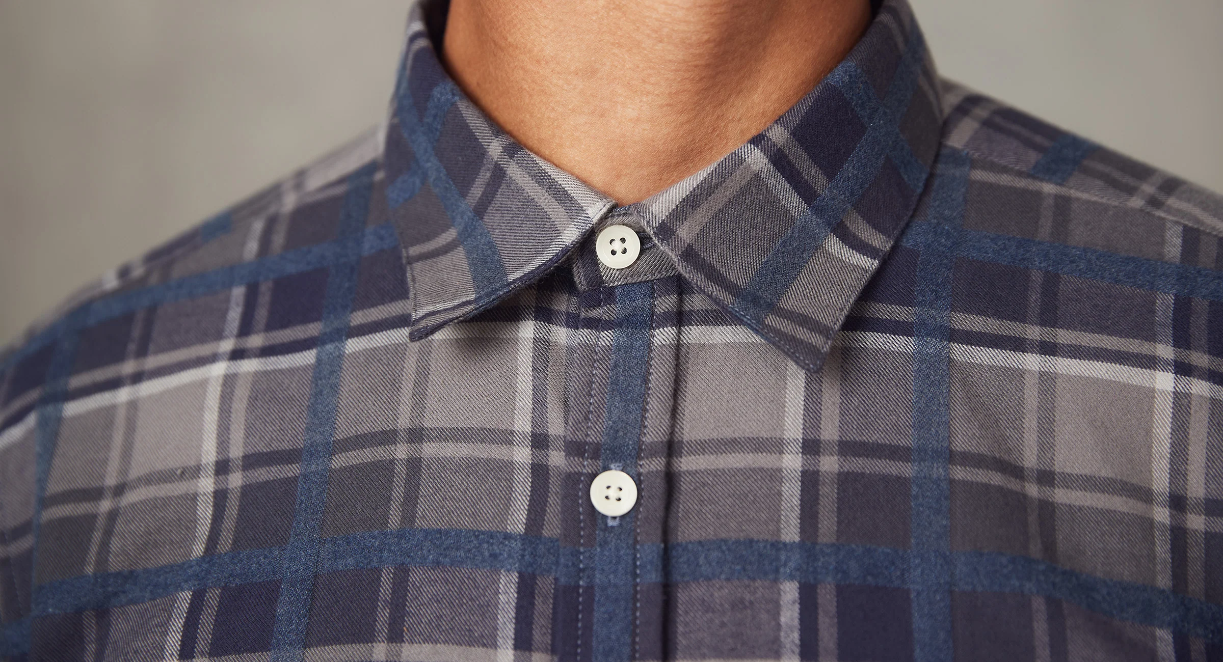Censo Grey Blue Check - Image 9