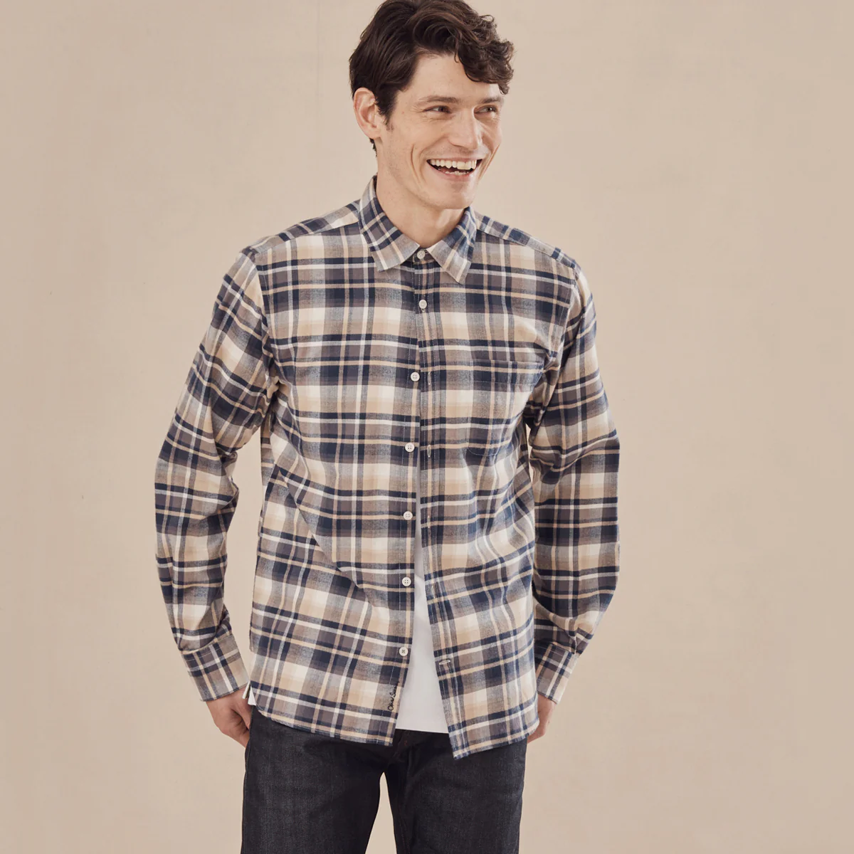 Censo Navy/Beige Check - Image 3