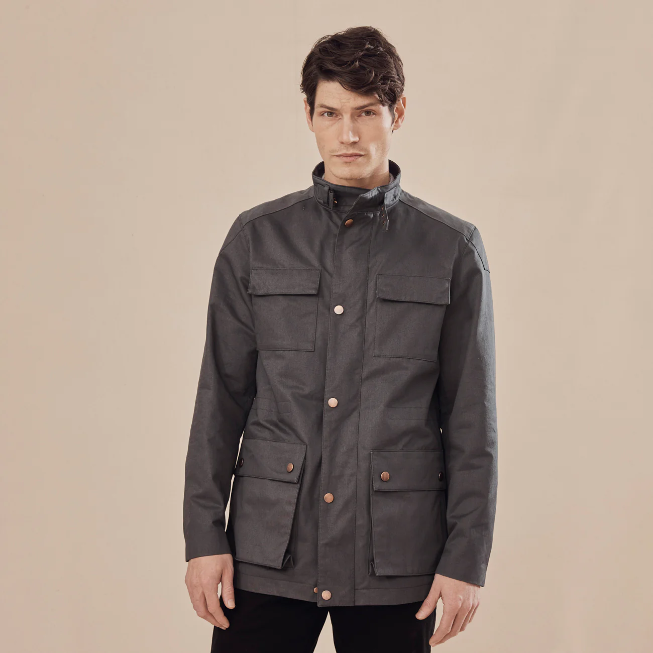 Edwinstowe Waxed Cotton Field Jacket - Image 3