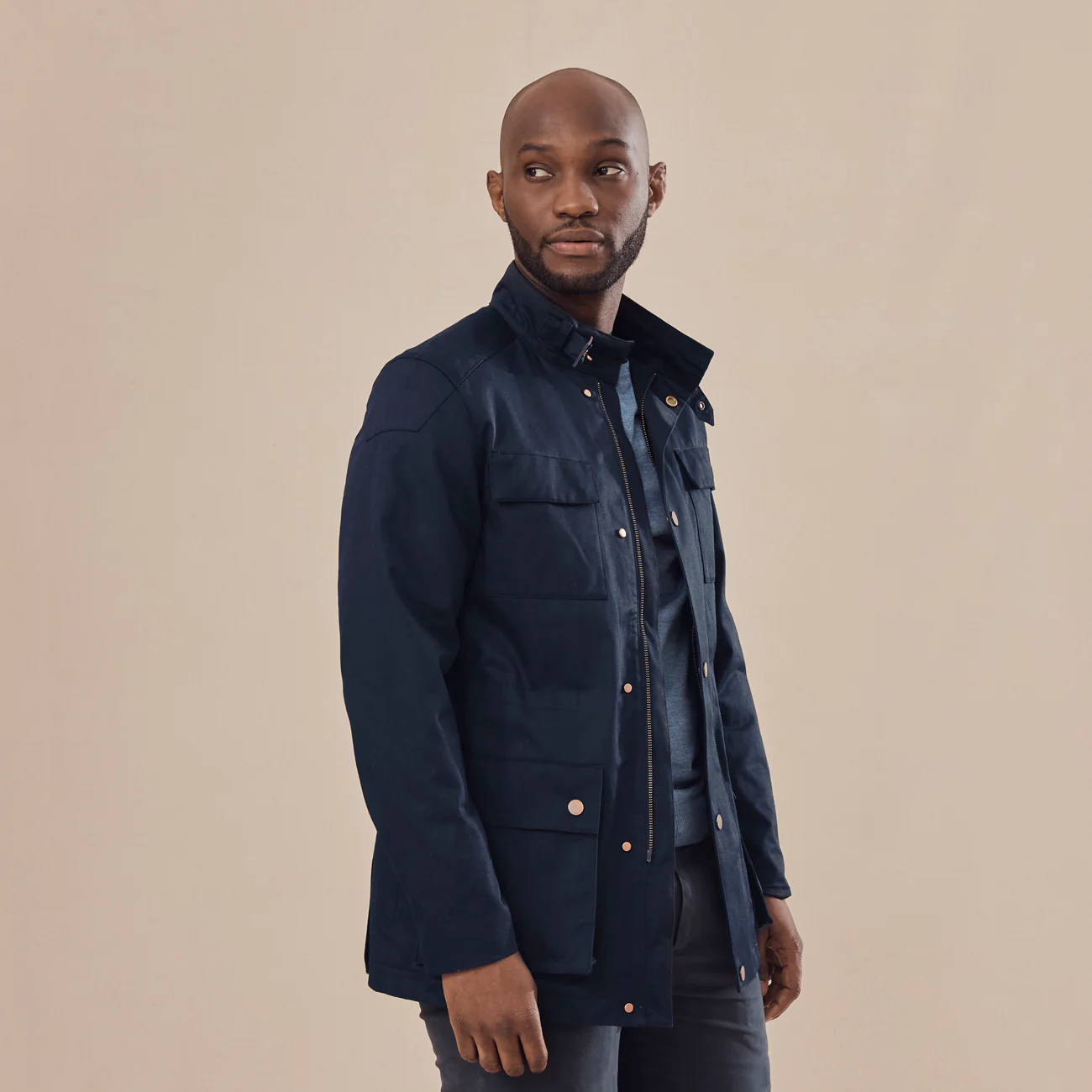 Edwinstowe Waxed Cotton Field Jacket - Image 3