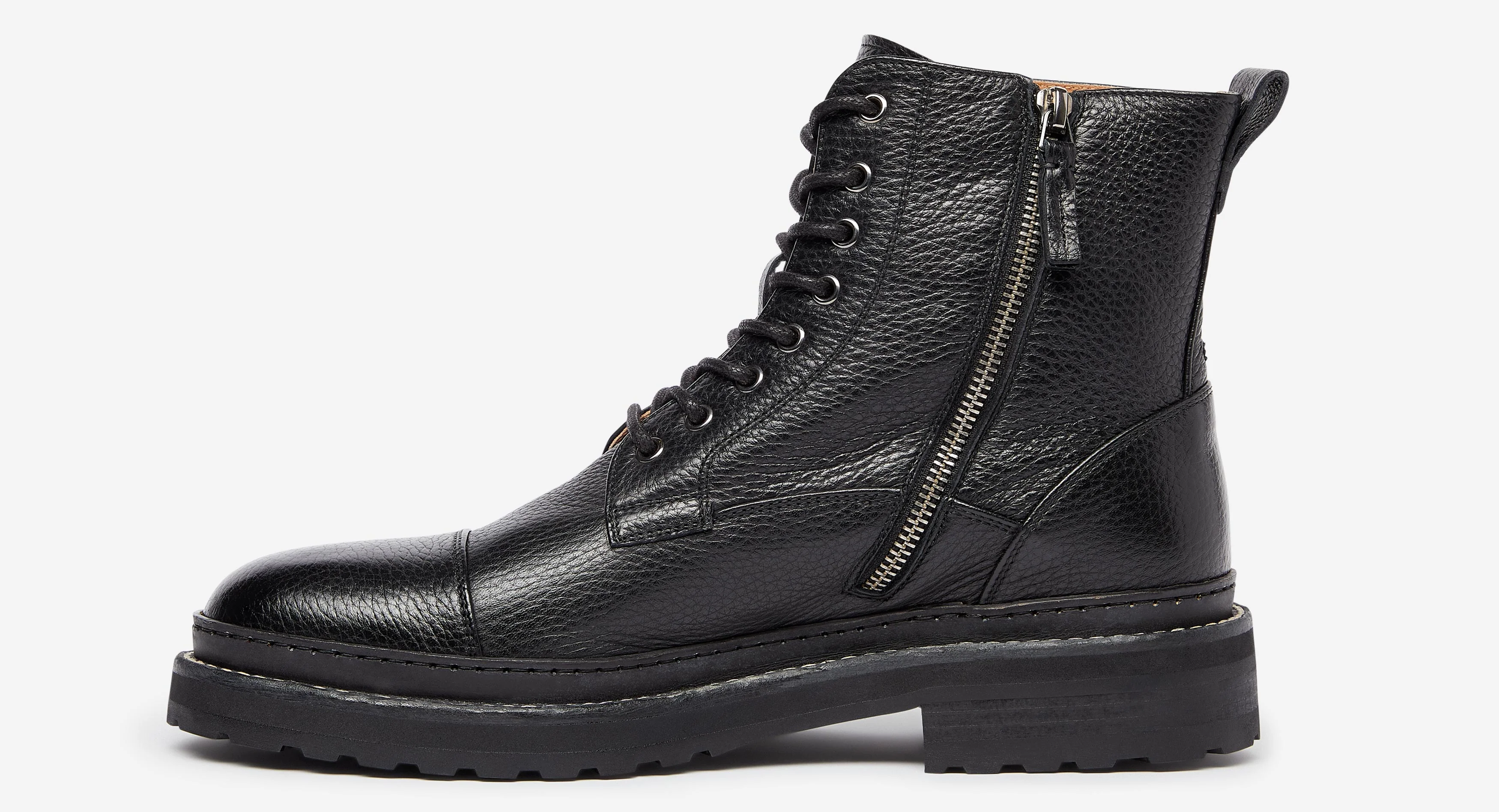 Kamma Deer Leather Military Boots - Image 8