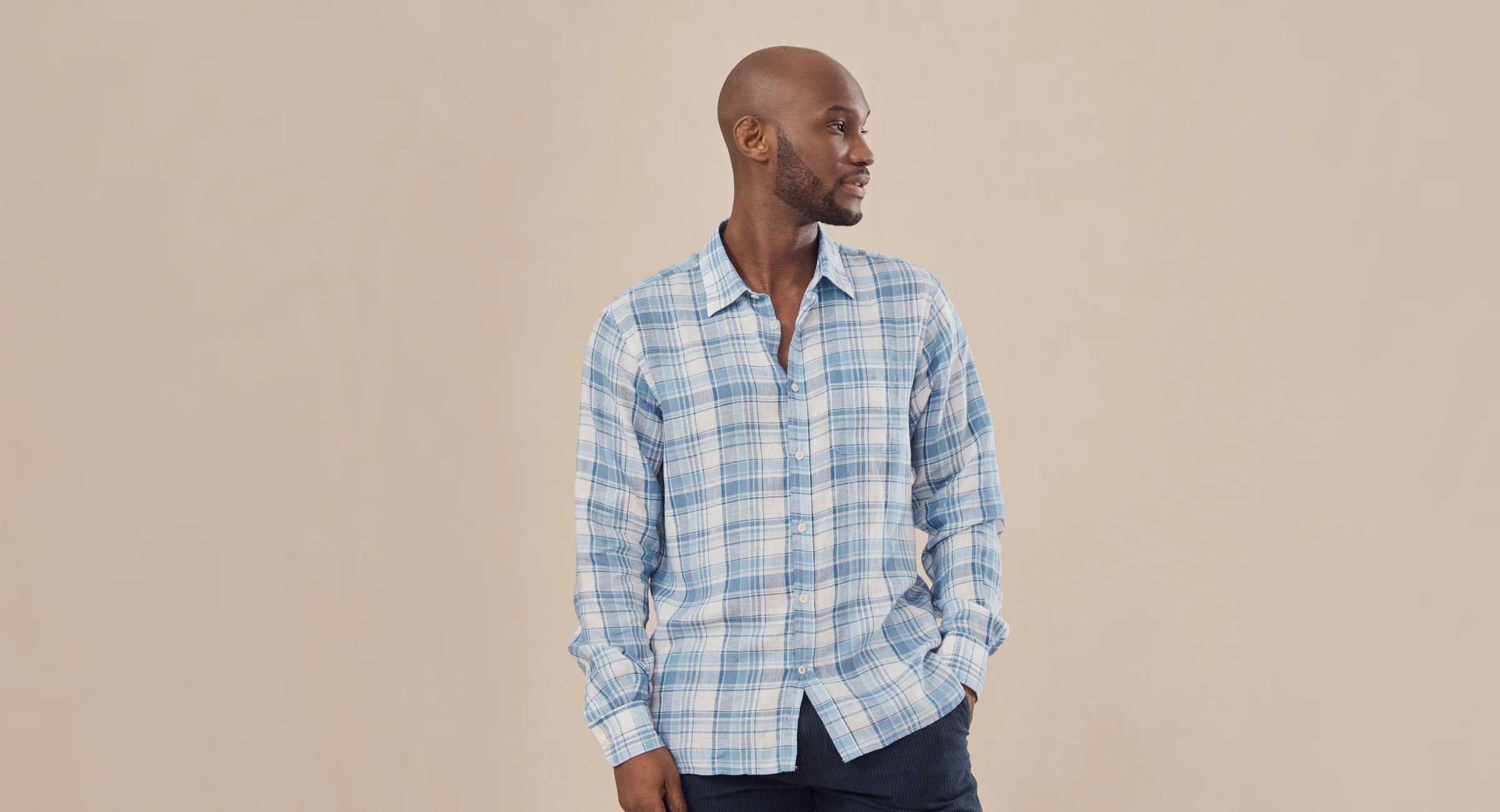 Linhares Linen Check Shirt - Image 4