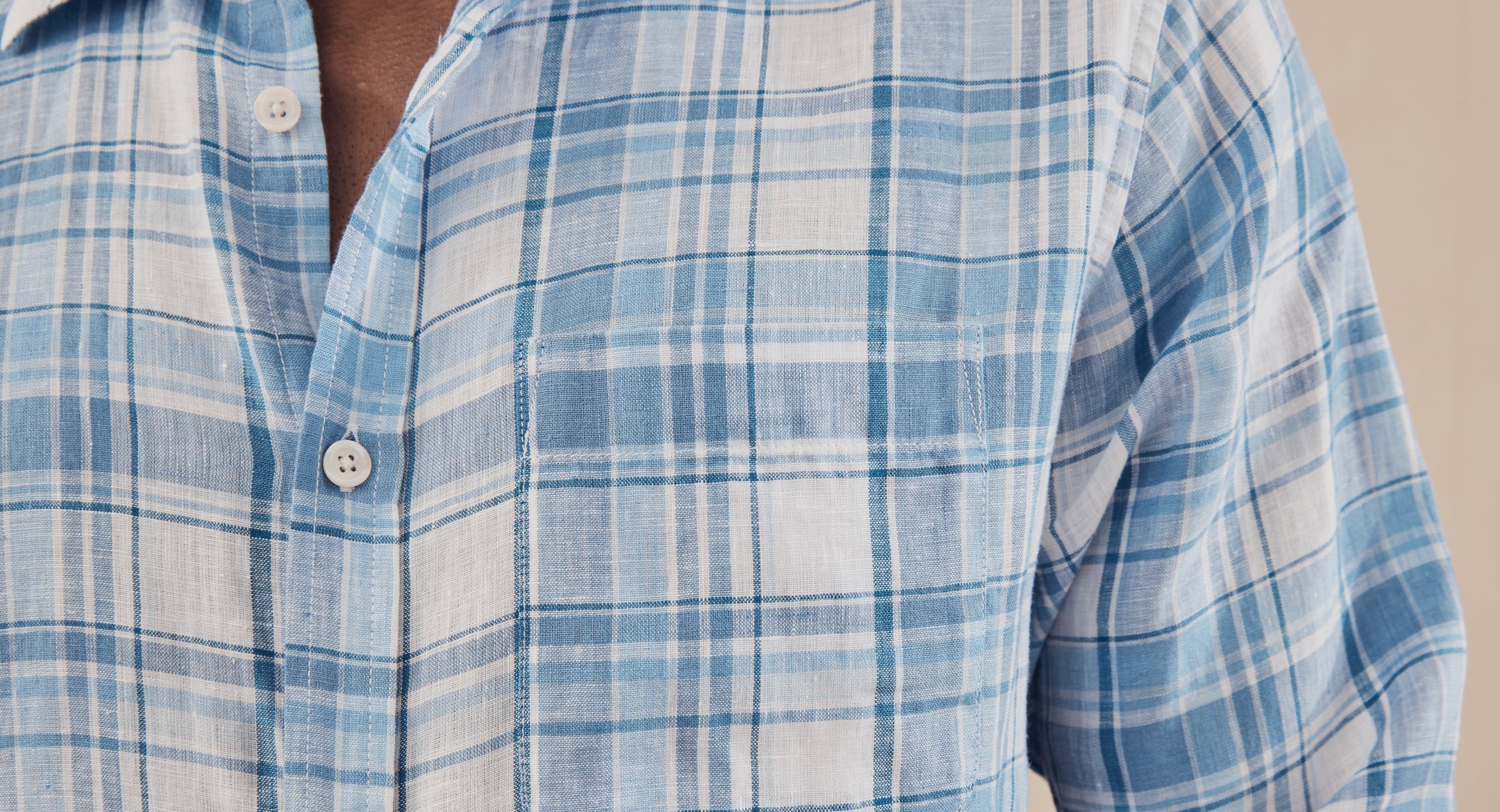 Linhares Linen Check Shirt - Image 8
