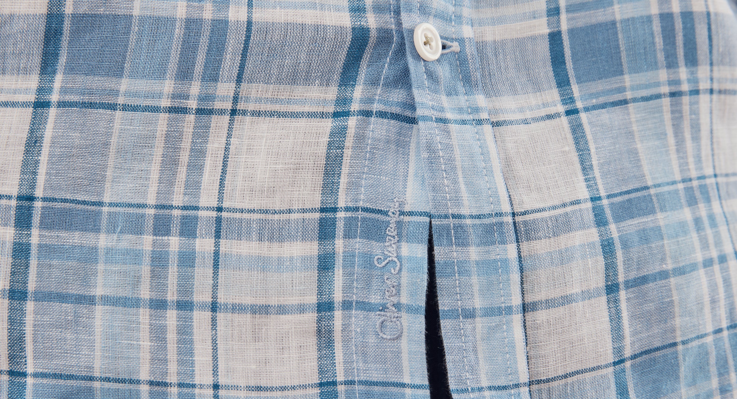 Linhares Linen Check Shirt - Image 9