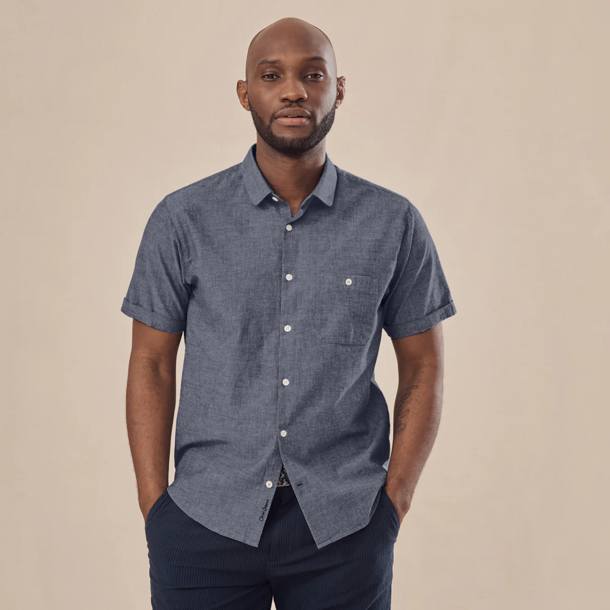 Lobata Short Sleeved Cotton Shirt - Image 3