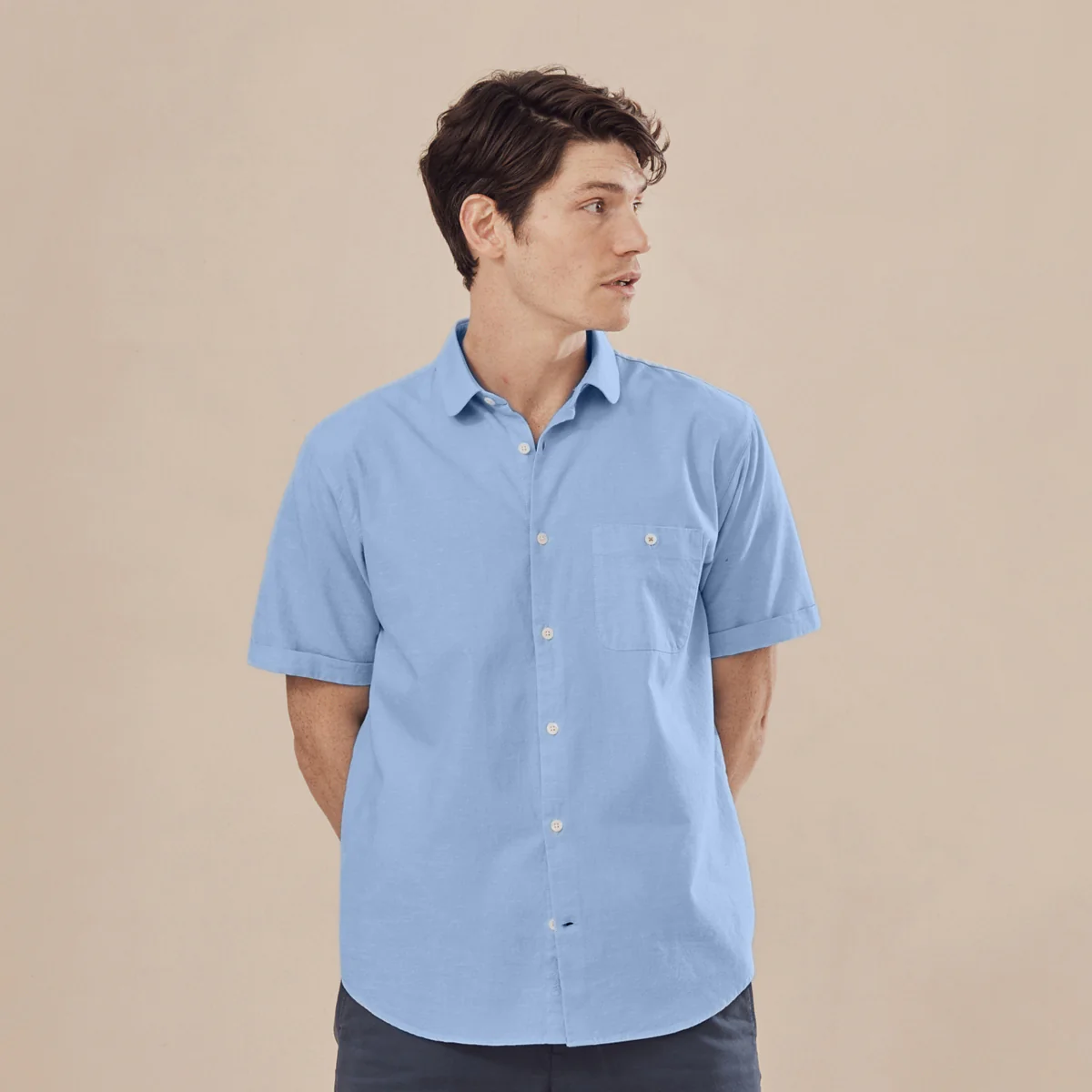 Lobata Short Sleeved Cotton Shirt - Image 3