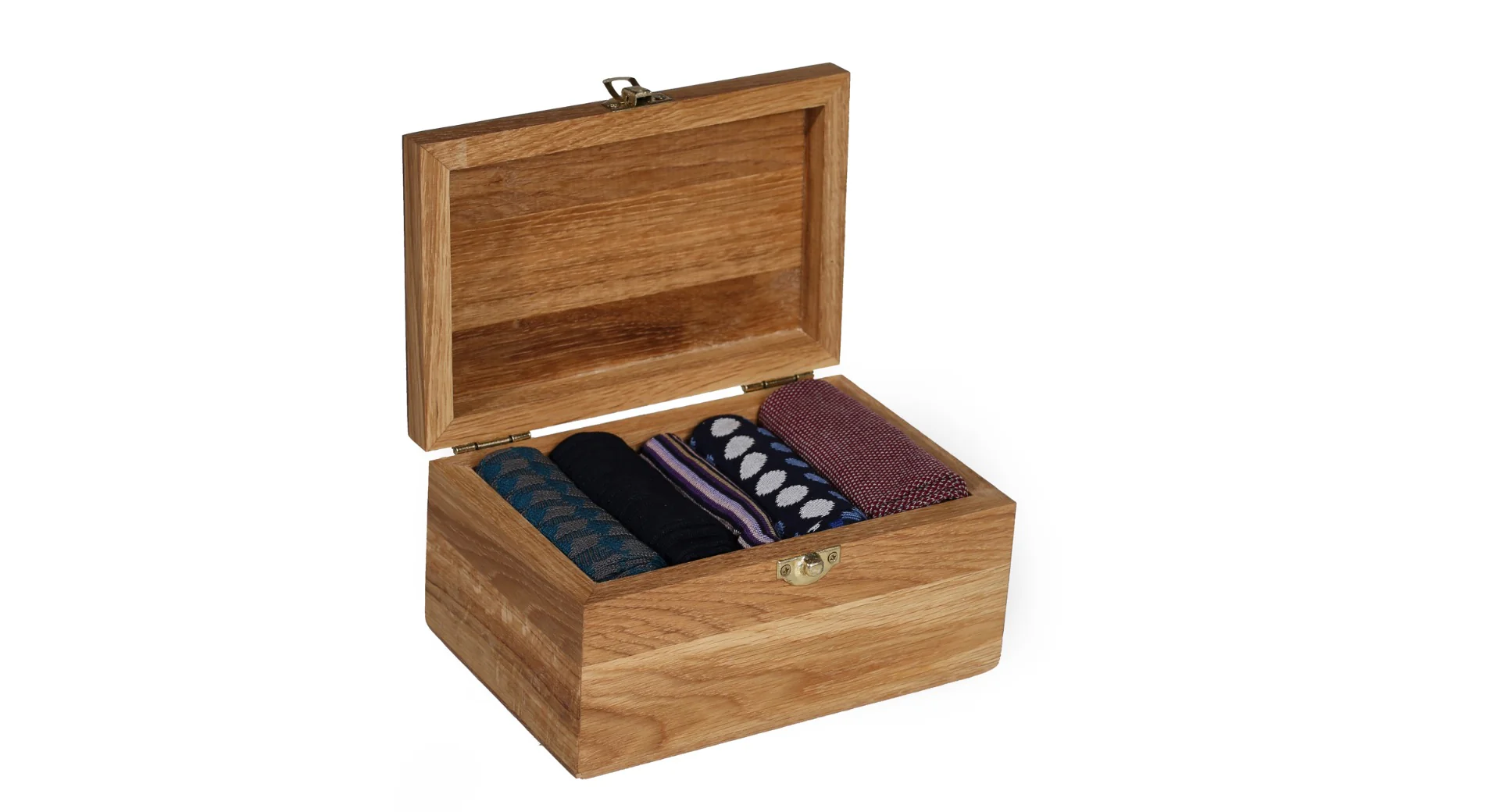 Solid Oak Sock Box - Image 4