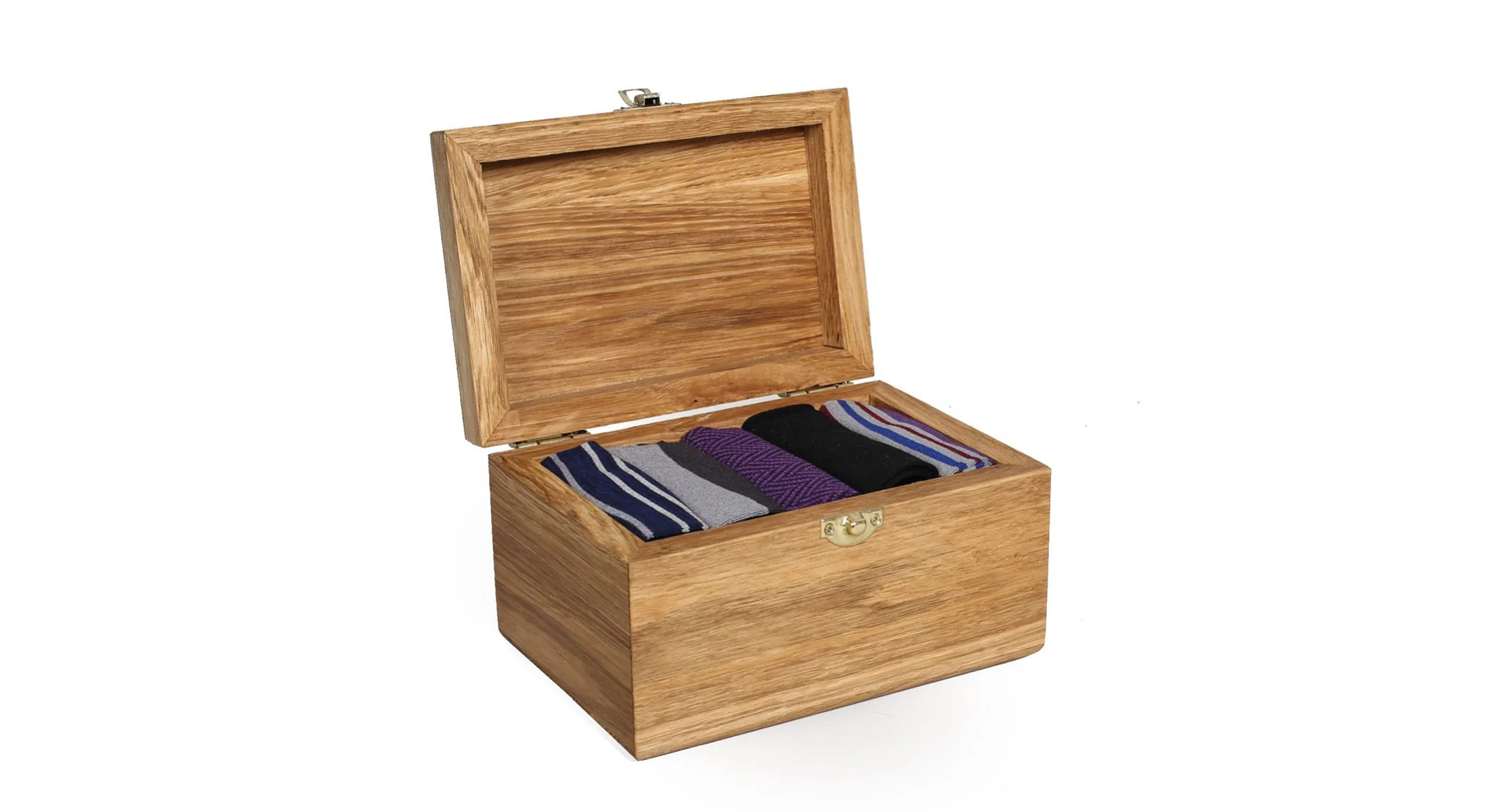 Solid Oak Sock Box - Image 5