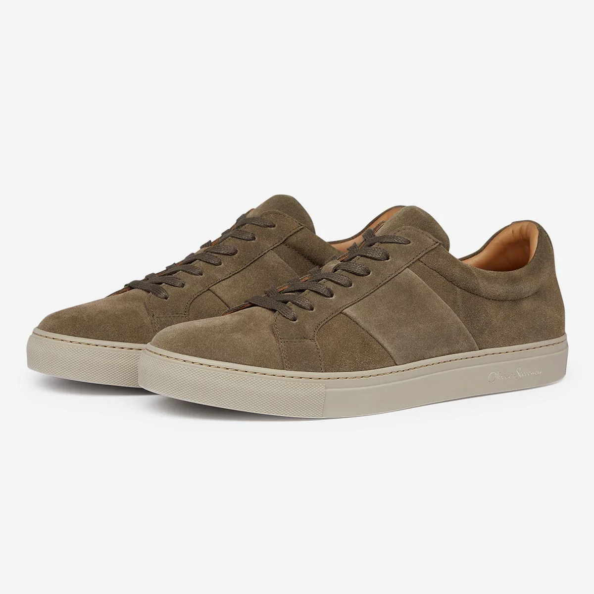 Quintos Calf Suede Cupsole Trainers - Image 2
